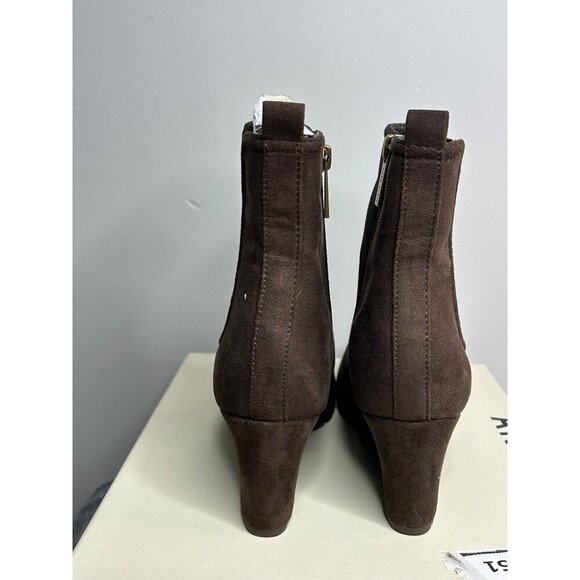 Anne Klein Women's Viki Wedge Bootie Brown sz 8.5M - Picture 4 of 7